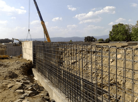 muro en construcción